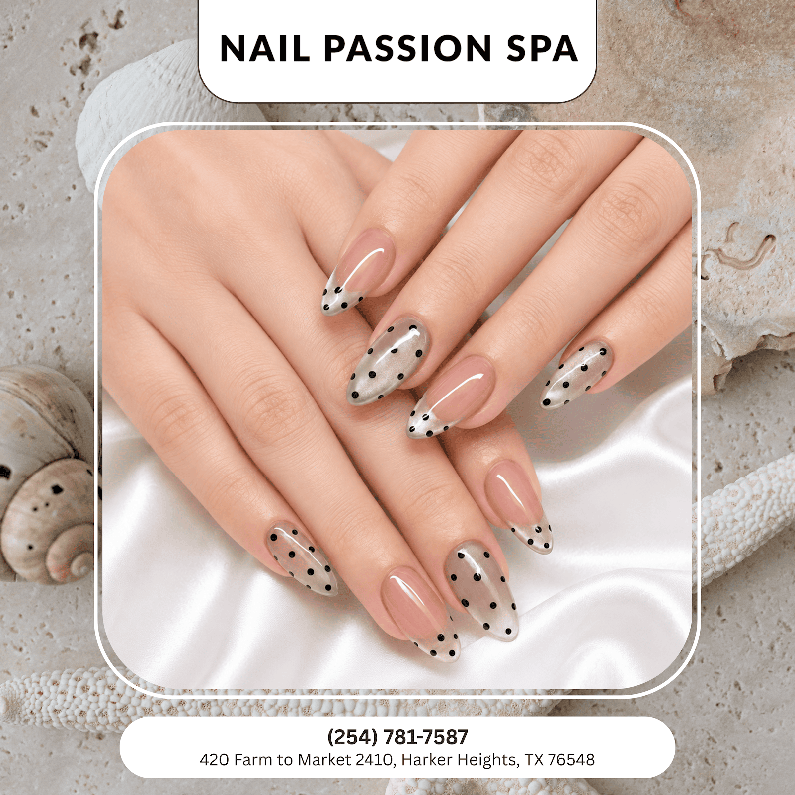 Nail Passion Spa nail work in Harker Heights, Texas